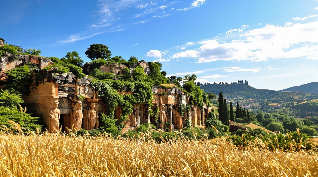 ancient Etruscan tombs